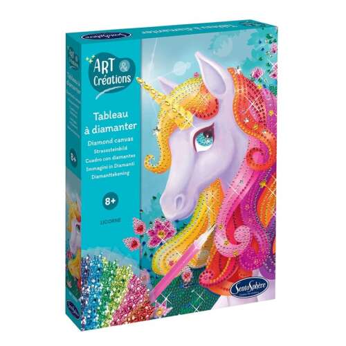 Sentosphere Art & Creations Diamond Canvas Unicorn, 8+ years, diamond painting kit
