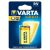 Varta Superlife 9V elem csomagolásban, cink-karbon