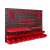 Botle Werkzeugwand mit 42 Haltern und 23 Boxen 115x78cm #schwarz-rot Werkzeugwand Organizer mit 42 Haltern und 23 Boxen