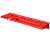 Botle red tool holder with shelves and hooks, side view