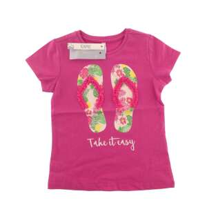 IDEXE kislány papucsmintás rózsaszín póló - 98 32499971 Gyerek póló