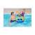 People playing with Bestway Splash N Hoop inflatable basketball set in a pool