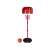 Kids basketball hoop set with ball, adjustable height, red and black, Kings Sport