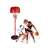 Kids playing basketball with Kings Sport adjustable height basketball hoop set