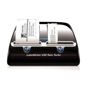 DYMO LabelWriter 450 Twin Turbo címkenyomtató elölnézet fehér háttérrel - Dymo