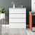 Comodă Komód modernă albă cu 4 sertare pentru dormitor sau living