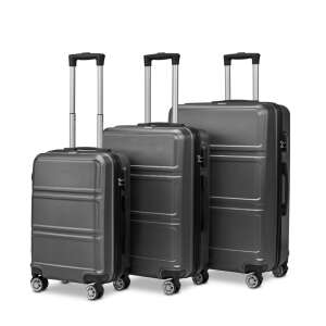 BeComfort L05-G 3 db-os, ABS, guruló, szürke bőrönd szett (55cm+65cm+75cm) 76852513 