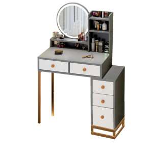 BC FUR-2503-G Sminkasztal - Szürke - (60-80)x40x74cm