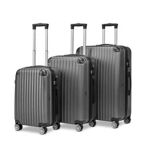 BeComfort L01-G 3 db-os, ABS, guruló, szürke bőrönd szett (55cm+65cm+75cm) 76852821 