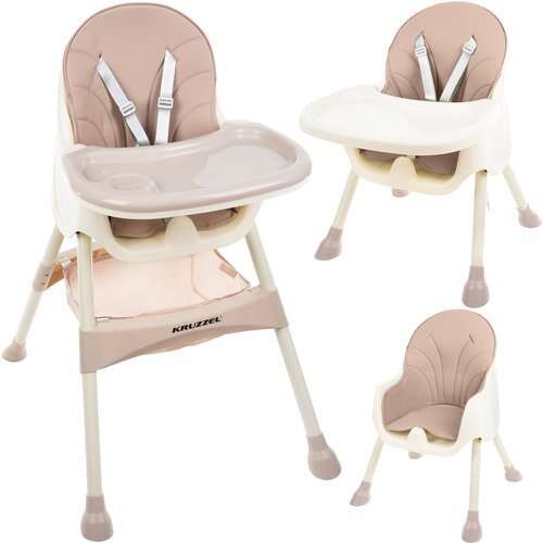 Kruzzel 3in1 prémium multifunkciós Etetőszék - pink (BB-12058) 32503943