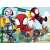 Marvel Spidey and his Amazing Friends 24 piece double-sided puzzle, featuring Spidey, Ghost-Spider, Miles Morales, and Black Panther