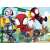 Marvel Spidey and his Amazing Friends 24 piece double-sided puzzle, featuring Spidey, Ghost-Spider, Miles Morales, and Black Panther