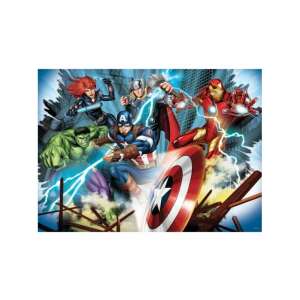 Puzzle maxi pentru podea Avengers cu 150 de piese, cu Captain America, Iron Man, Hulk, Thor și Black Widow - Lisciani Puzzle