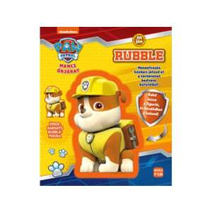 Paw Patrol Mancs Őrjárat Rubble carte, figură 3D, carte pentru copii - Mancs Őrjárat