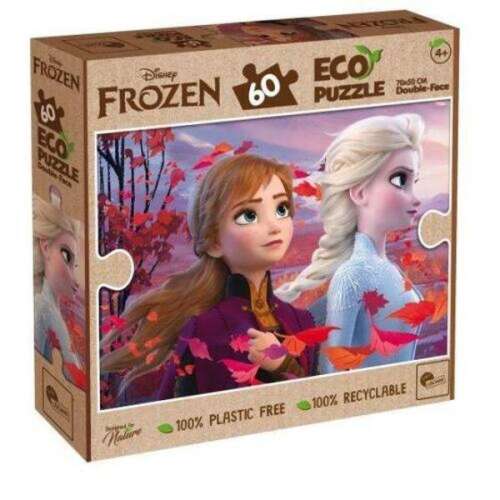 Disney Frozen 60-teiliges Öko-Puzzle-Box mit Anna und Elsa, Herbstthema
