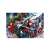 Puzzle Marvel Avengers de 108 piese cu Iron Man, Hulk, Thor, Black Widow, Captain America și Black Panther