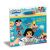 Clementoni DC Comics Superhelden Wasserzauber Puzzle, 15 Teile, schräge Ansicht der Verpackung. Mit DC-Superhelden und einem Wasserstift.