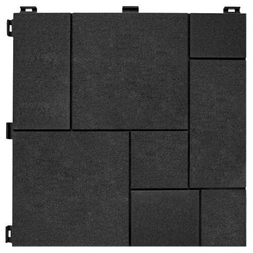 MultyHome Stone Mosaic klikkes ECO Teraszburkolat 30x30cm #grafit 32505961