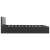 vidaXL fekete műbőr ágykeret hidraulikus ágyneműtartóval 160 x 200 cm 76896263