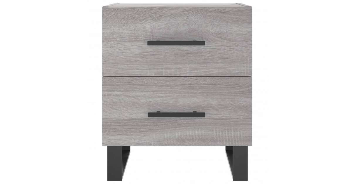 vidaXL Nachtkastje Artisanaal eiken 40 x 35,5 x 45,5 cm - Slaapkamer | Nachtkastjes