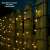 Yoto 200 LED-es karácsonyi fényfüzér, meleg fehér, 17 méter hosszú, fekete vezeték, 8 fényjáték, kerítés díszítése