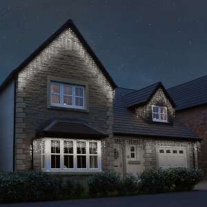 Flippy karácsonyi jégcsap fényfüggöny ház díszítésére - Fényfüzér