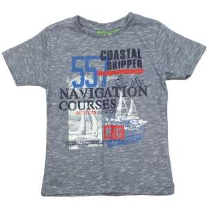 Fiú Vitorlás Póló - Szürke Csíkos Pamut 32505695 - Knot So Bad