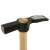 Close-up of the head of a 0.50 kg Bricklayer's Hammer with Wooden Handle