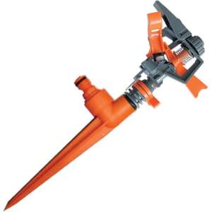 Sectional plastic watering head with drill