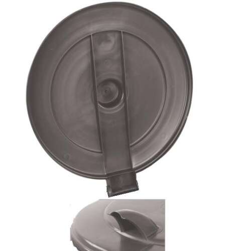 Gray 85L trash can lid