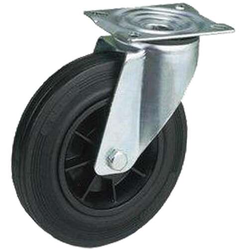 Schwenkrolle mit Gummireifen, 160 mm Durchmesser, 31135