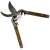 MUTA Pruning Shears with Wooden Handles, 18 cm