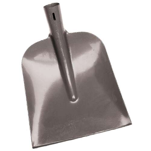 Lopata Holstein Buffalo, sivá, kovová, na presúvanie piesku, štrku a iných materiálov