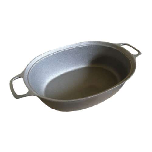 Ovalna posuda za pečenje od lijevanog željeza, idealna za pečenje povrća, piletine ili mesa