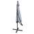 Malatec Deluxe 3,5m szürke konzolos napernyő összecsukva