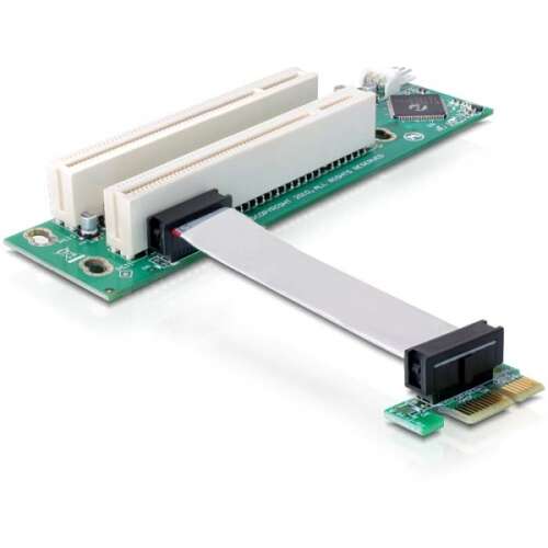 Karta rozszerzeń Delock PCI Express x1 do 2x PCI z elastycznym kablem