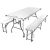 Malatec Premium Folding Garden Table and Benches Set - Dimensions