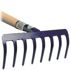 Gereblye 8 fogú MUTA NYELEZETT rake with wooden handle - Rake