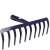Gereblye 10 fogú MUTA rake, blue, 10 tines