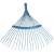 MUTA reinforced lawn rake with handle, blue