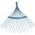 MUTA reinforced lawn rake with handle, blue