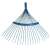 MUTA reinforced lawn rake with handle, blue