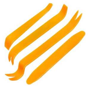 Autókárpit eltávolító készlet, 4 darabos, karcolásmentes, autókárpitok, ajtópanelek, műszerfal, rádió és egyéb alkatrészek eltávolításához - Nonbrand Autó üléshuzat