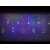 LED curtain lights with reindeer, star, bell, and tree shapes, 2.5 meters long, 138 LEDs, multi-color