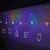 LED Reindeer Curtain Lights 2.5m 138LED Multicolor, Christmas decoration