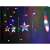 LED star light, part of a curtain light set, multi-color