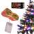 Christmas LED ribbon wrapped around a Christmas tree, battery pack and box included
