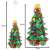 LED Christmas tree window light decoration with dimensions
