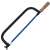 Metal hacksaw frame, blue and black, with wooden handle