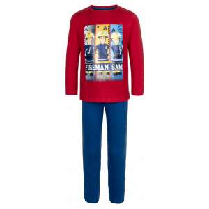 Fireman Sam long sleeve pajamas for boys, red top with Fireman Sam print, blue pants, size 122/128 cm - Kids' Pajama & Nightgown